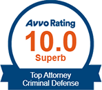 Logo Recognizing Izquierdo Law Firm, P.A.'s affiliation with AVVO Clients' Choice DUI