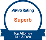 Logo Recognizing Izquierdo Law Firm, P.A.'s affiliation with AVVO Clients' Choice DUI